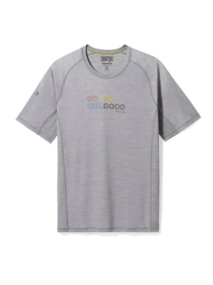 T-shirt z nadrukiem SmartWool jasnoszary