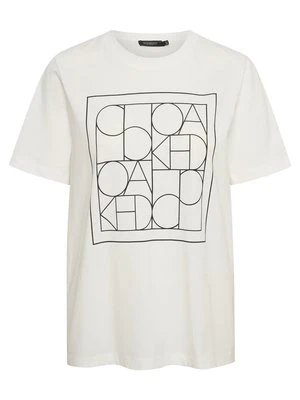 T-shirt z nadrukiem Soaked in Luxury biały