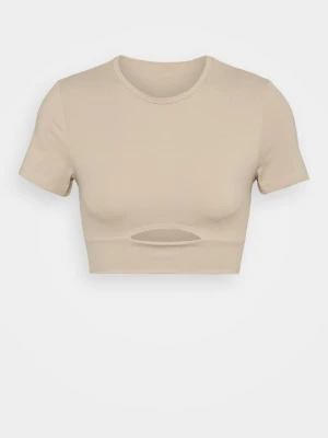 T-shirt z nadrukiem South Beach beżowy
