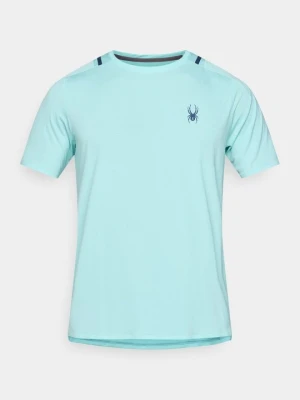 T-shirt z nadrukiem Spyder niebieski