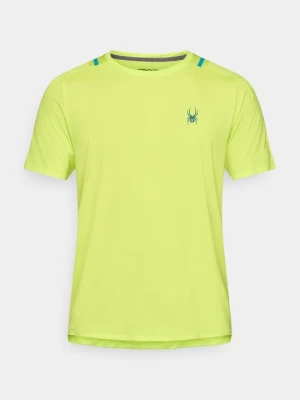 T-shirt z nadrukiem Spyder żółty