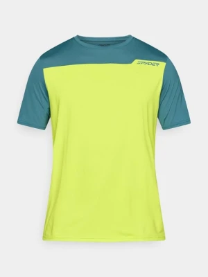 T-shirt z nadrukiem Spyder żółty