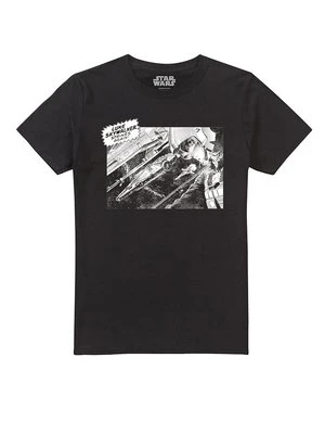 T-shirt z nadrukiem Star Wars czarny