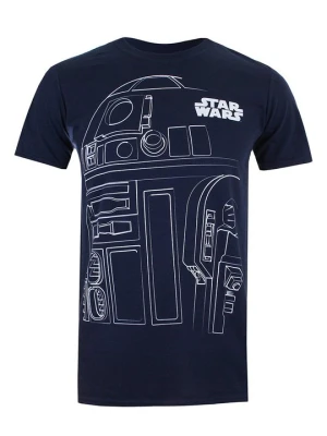 T-shirt z nadrukiem Star Wars granatowy