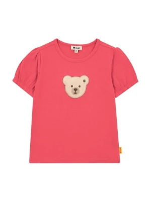T-shirt z nadrukiem Steiff błękit królewski