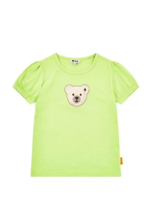T-shirt z nadrukiem Steiff zielony