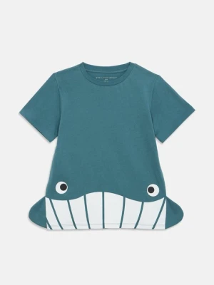 T-shirt z nadrukiem Stella McCartney jasnoniebieski