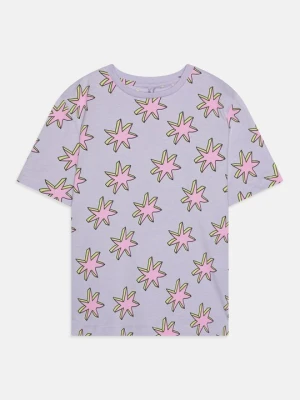 T-shirt z nadrukiem Stella McCartney liliowy
