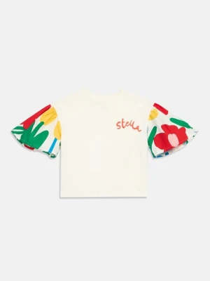 T-shirt z nadrukiem Stella McCartney mleczny