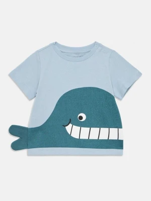 T-shirt z nadrukiem Stella McCartney niebieski