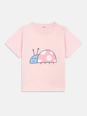 T-shirt z nadrukiem Stella McCartney różowy