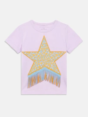 T-shirt z nadrukiem Stella McCartney różowy