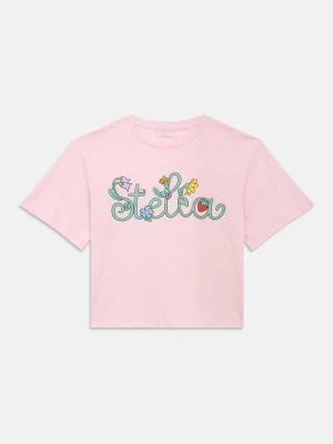T-shirt z nadrukiem Stella McCartney różowy