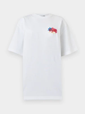 T-shirt z nadrukiem Stieglitz biały