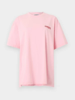 T-shirt z nadrukiem Stieglitz różowy