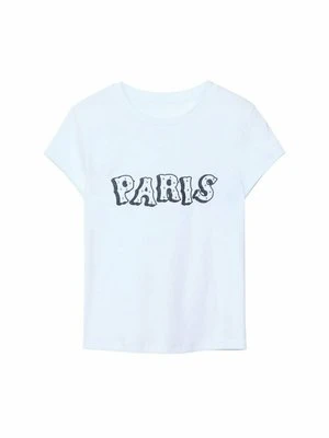 T-shirt z nadrukiem Stradivarius