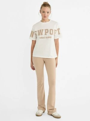 T-shirt z nadrukiem Stradivarius
