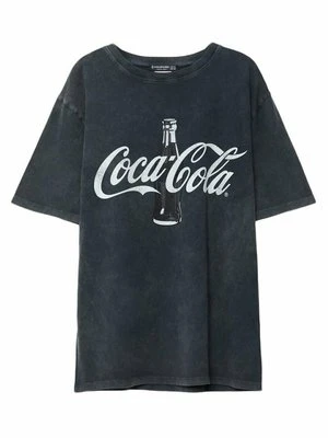 T-shirt z nadrukiem Stradivarius