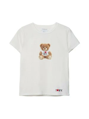 Zdjęcie produktu T-shirt z nadrukiem Stradivarius beżowy