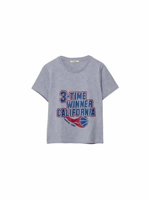 T-shirt z nadrukiem Stradivarius