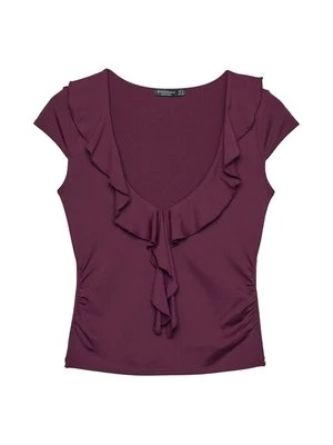 T-shirt z nadrukiem Stradivarius
