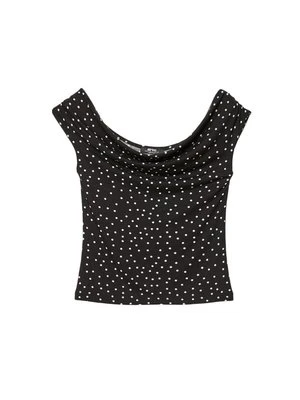 T-shirt z nadrukiem Stradivarius