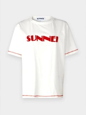 T-shirt z nadrukiem Sunnei