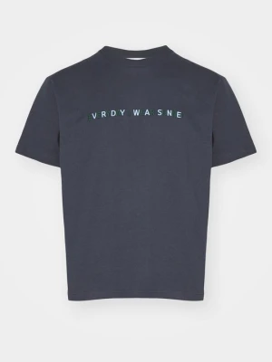 T-shirt z nadrukiem Sunnei niebieski