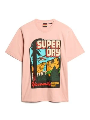 T-shirt z nadrukiem Superdry & Co