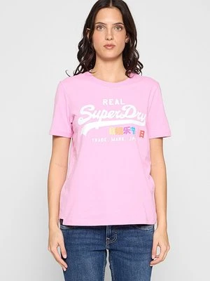 T-shirt z nadrukiem Superdry & Co