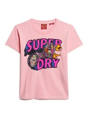 T-shirt z nadrukiem Superdry & Co