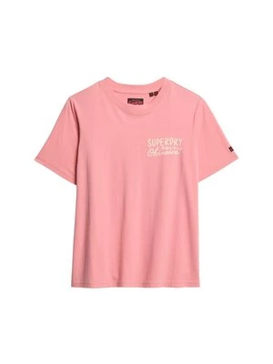 Zdjęcie produktu T-shirt z nadrukiem Superdry różowy