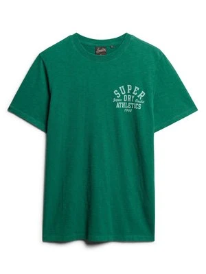 T-shirt z nadrukiem Superdry zielony