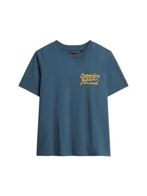 Zdjęcie produktu T-shirt z nadrukiem Superdry niebieski