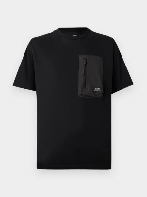 T-shirt z nadrukiem TAION czarny