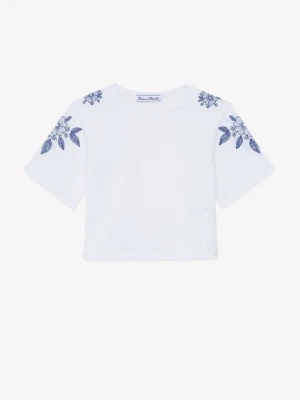 T-shirt z nadrukiem TARTINE ET CHOCOLAT niebieski