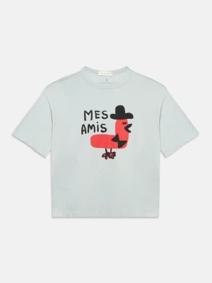 T-shirt z nadrukiem THE ANIMALS OBSERVATORY jasnoniebieski
