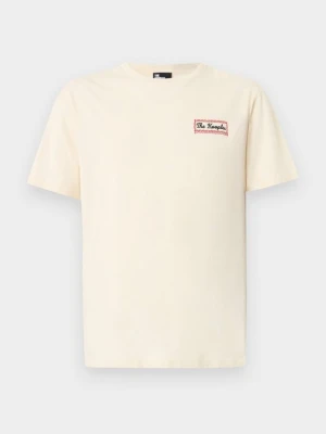 T-shirt z nadrukiem The Kooples beżowy