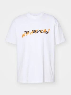 T-shirt z nadrukiem The Kooples biały