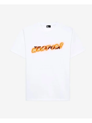T-shirt z nadrukiem The Kooples biały