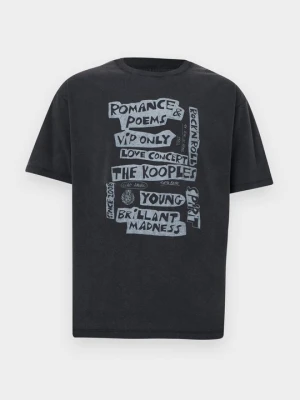 T-shirt z nadrukiem The Kooples czarny