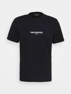 T-shirt z nadrukiem The Kooples czarny