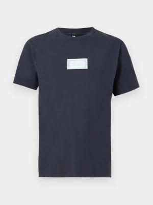 T-shirt z nadrukiem The Kooples granatowy