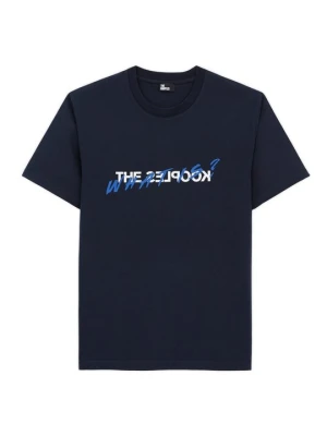T-shirt z nadrukiem The Kooples niebieski