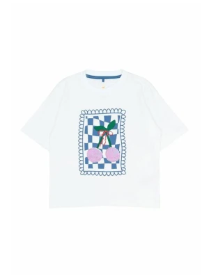 T-shirt z nadrukiem The NEW biały