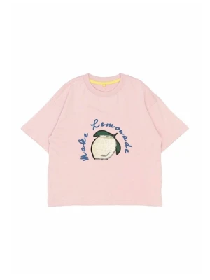 T-shirt z nadrukiem The NEW różowy