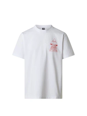 T-shirt z nadrukiem The North Face biały