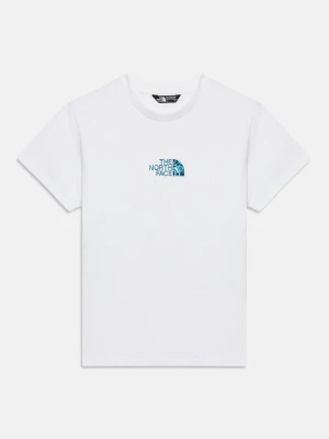 T-shirt z nadrukiem The North Face biały
