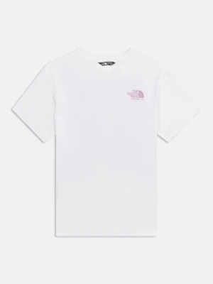 T-shirt z nadrukiem The North Face biały