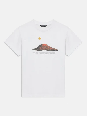 T-shirt z nadrukiem The North Face biały